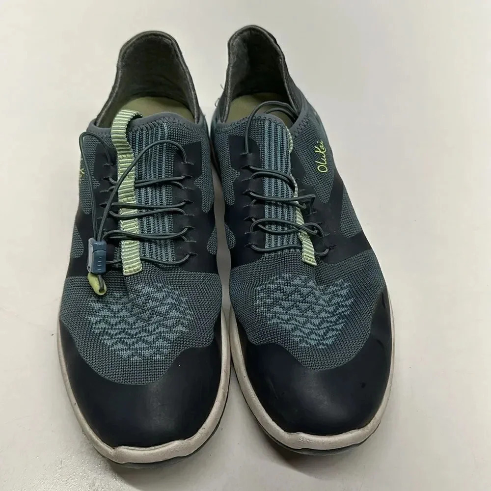 Olukai Miki Trainer Sneakers Shoes Drawstring Athletic Blue Green Women's 8 - Picture 6 of 11